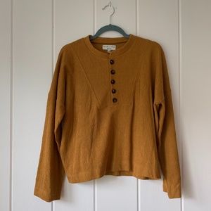 MADEWELL Texture & Thread Seamed Henley Top